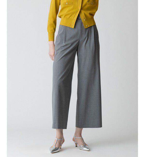 allureville「ストレッチヨークレスパンツ」|チノ|グレー