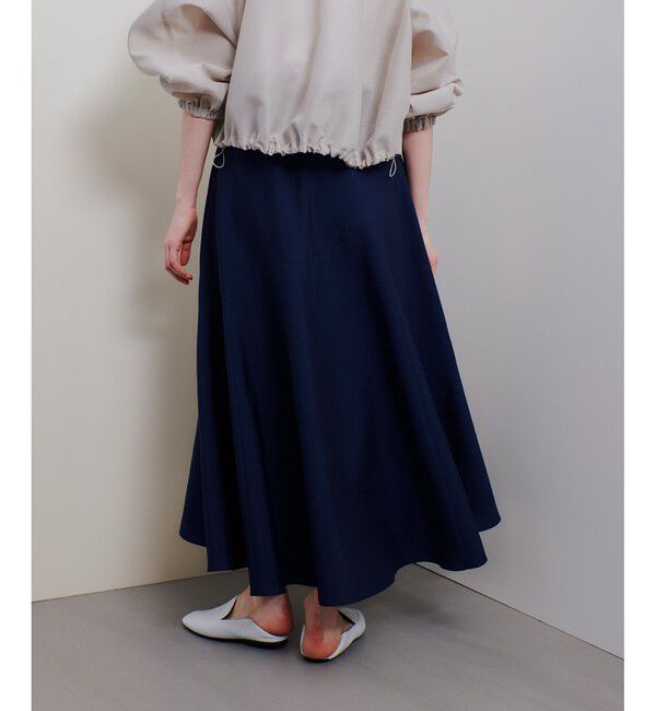 allureville「オーガンジー切替フレアスカート」|スカート|