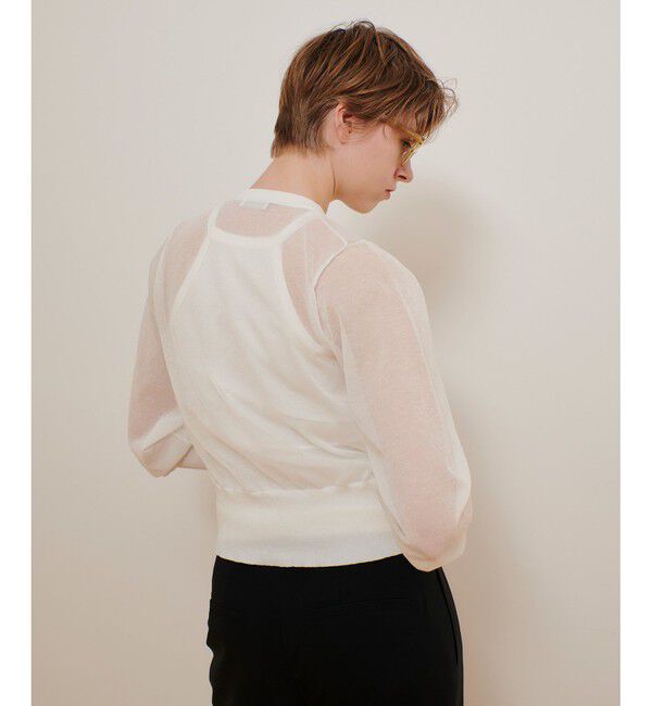 allureville「シアーラミーカーディガン」|カーディガン|