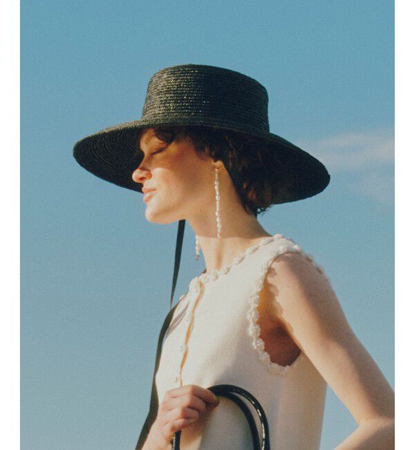 LOULOU WILLOUGHBY「【LOULOU WILLOUGHBY】MIA STRAW CAPELINE」|ハット|
