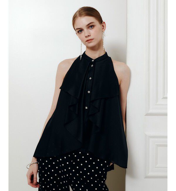 LOULOU WILLOUGHBY「【LOULOU WILLOUGHBY】ラッフルレイヤーアメスリブラウス」|シャツ・ブラウス|