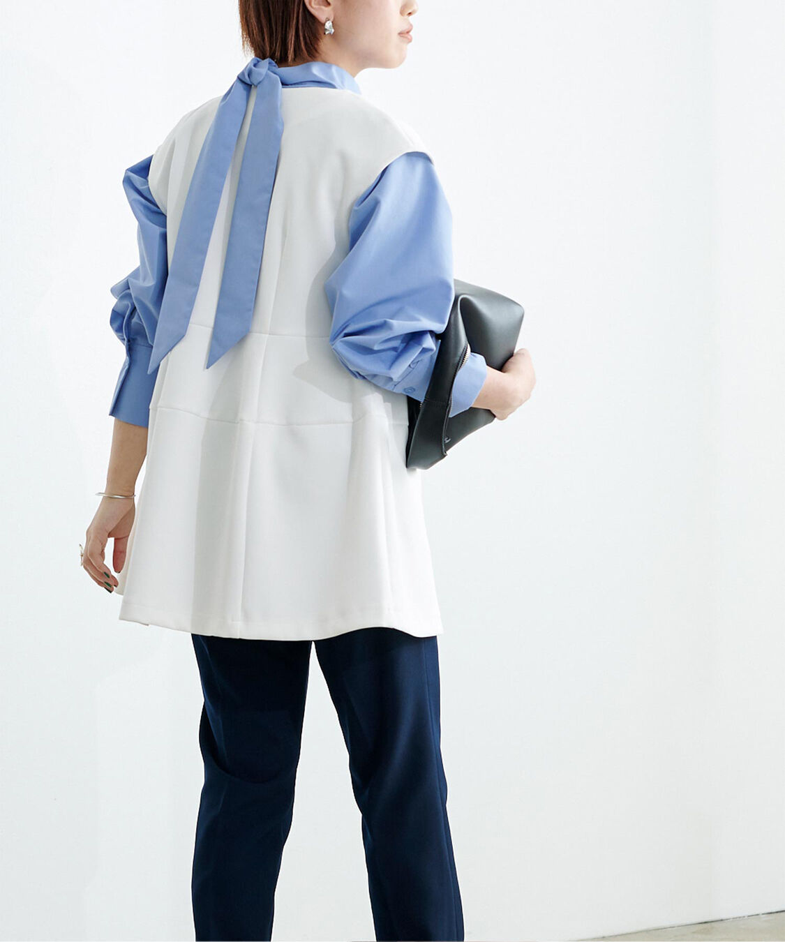 ur's「ボンディングペプラムトップス/ジレ」|ベスト・ジレ|