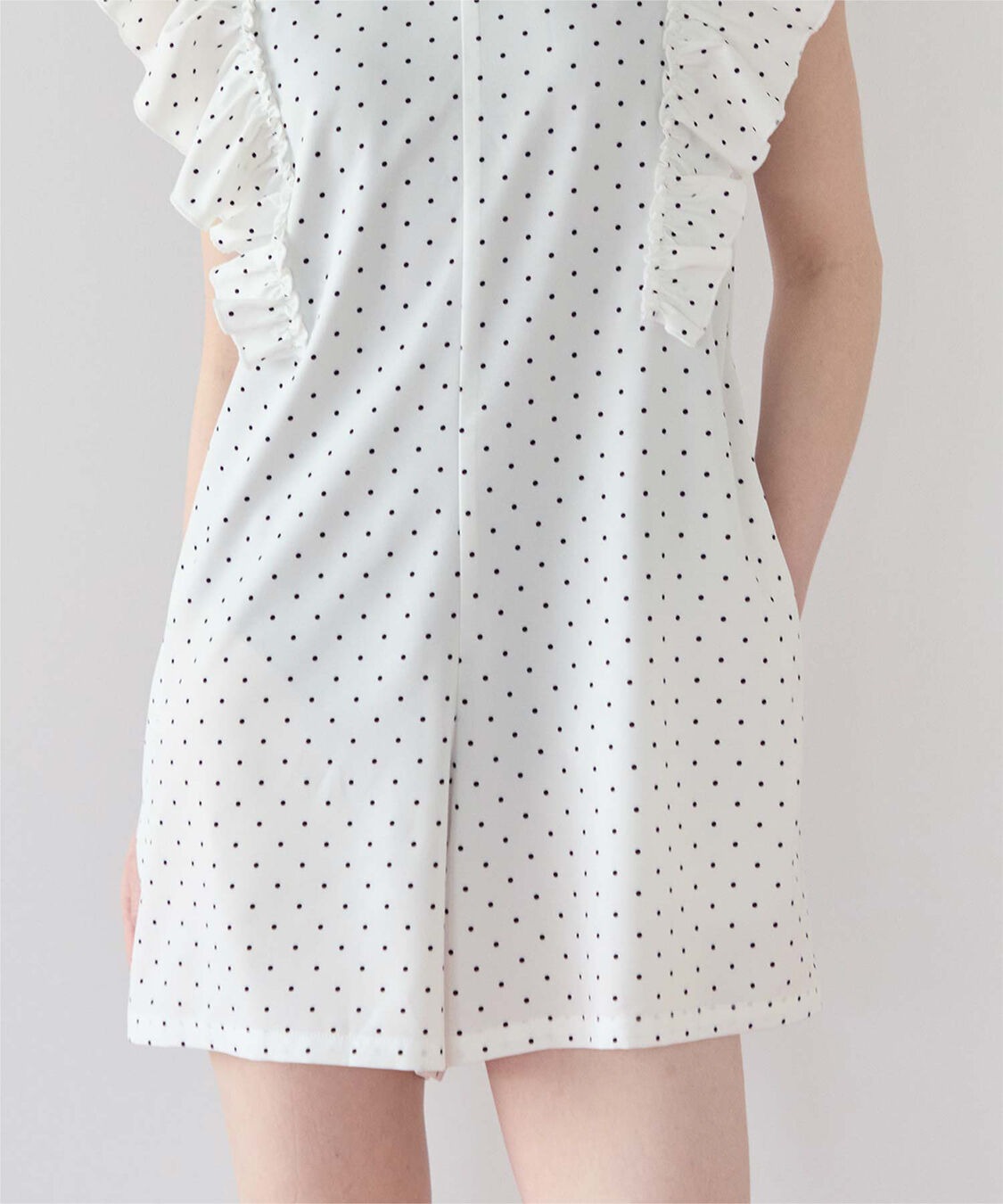 SEA DRESS「ショルダーフリルオールインワン/ワンピース水着」|コンビネゾン|