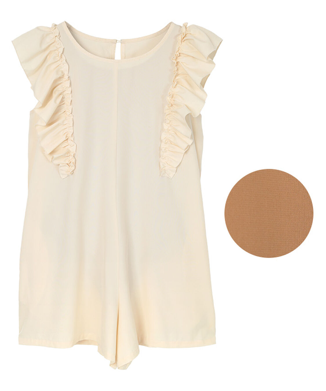 SEA DRESS「ショルダーフリルオールインワン/ワンピース水着」|コンビネゾン|