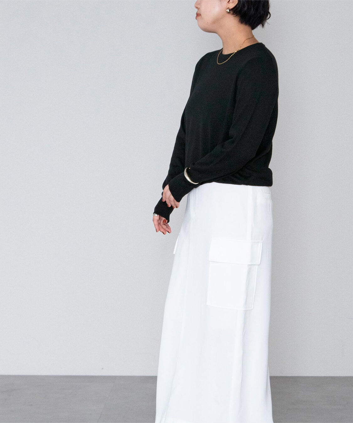 ur's「クルーネックハイゲージニット」|ニット・セーター|