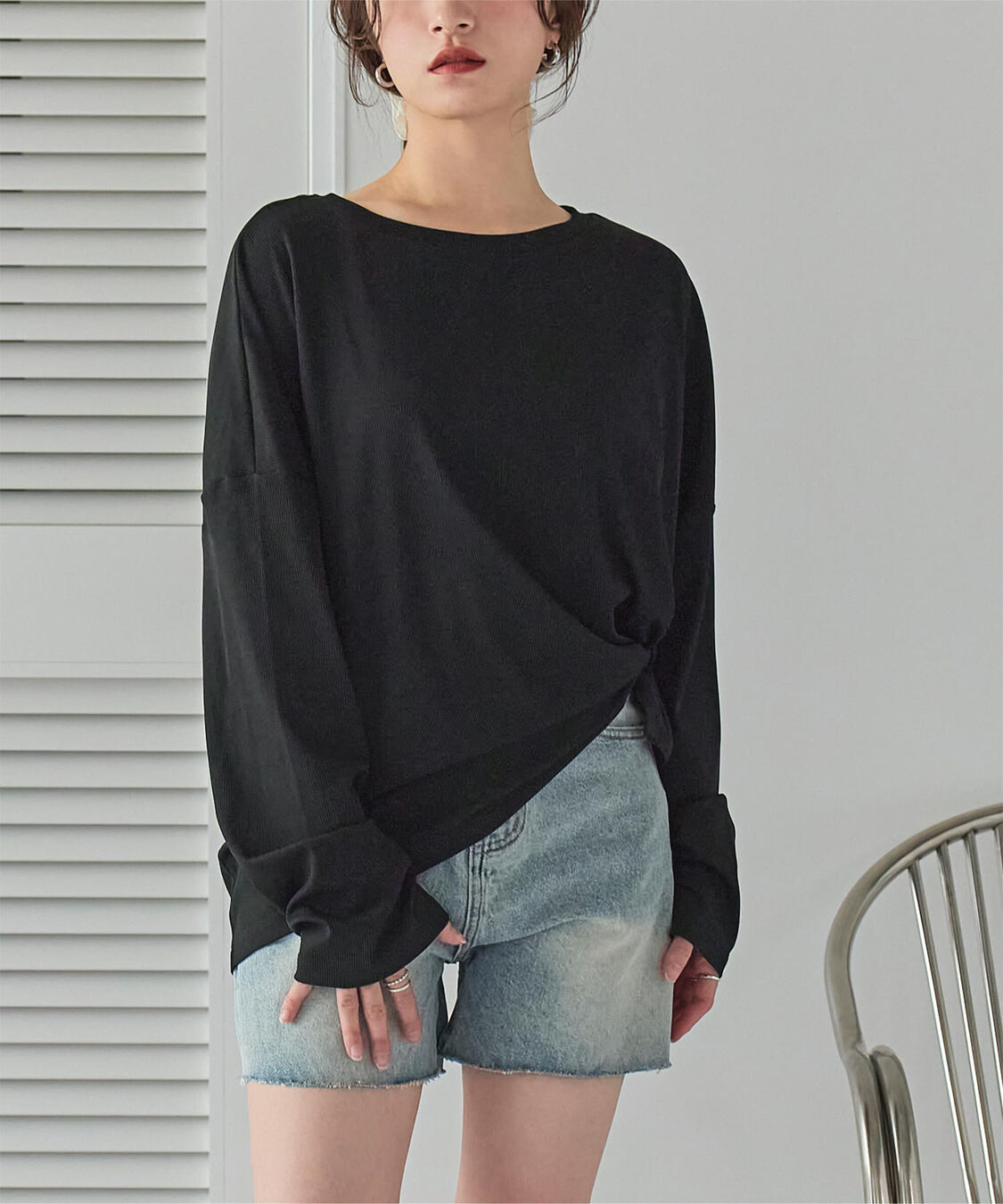 SEA DRESS「サイドスリットトップス/ラッシュガード」|ビキニトップス|