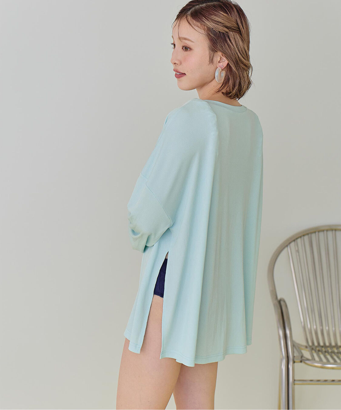 SEA DRESS「サイドスリットトップス/ラッシュガード」|ビキニトップス|