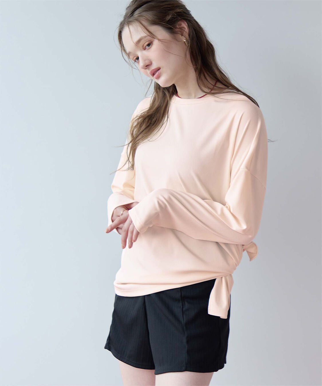 SEA DRESS「サイドスリットトップス/ラッシュガード」|ビキニトップス|