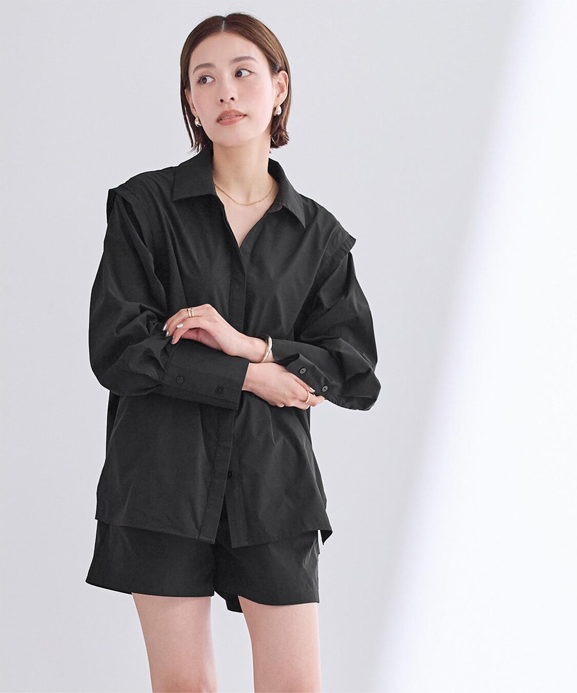 ur's「【黒川翼さんコラボアイテム】撥水素材2wayスリーブシャツ/ラッシュガード」|シャツ・ブラウス|