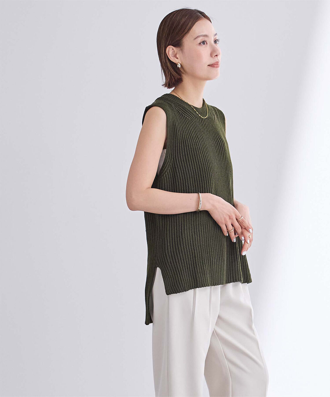 ur's「ローゲージニットベスト」|ニット・セーター|