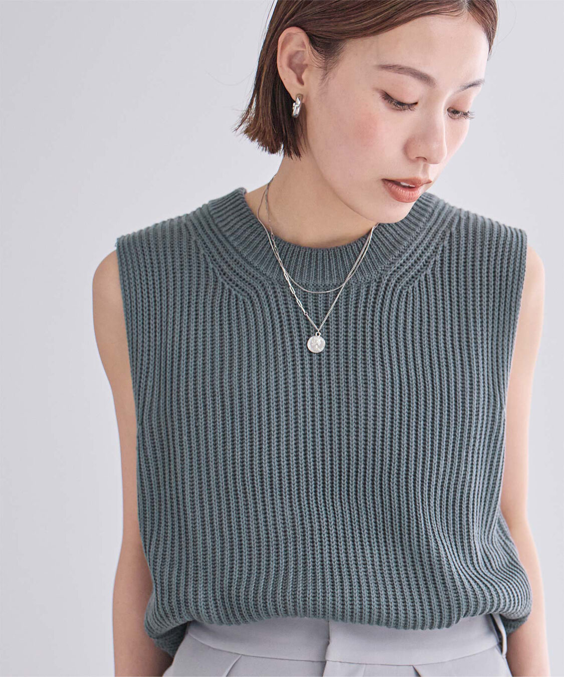 ur's「ローゲージニットベスト」|ニット・セーター|