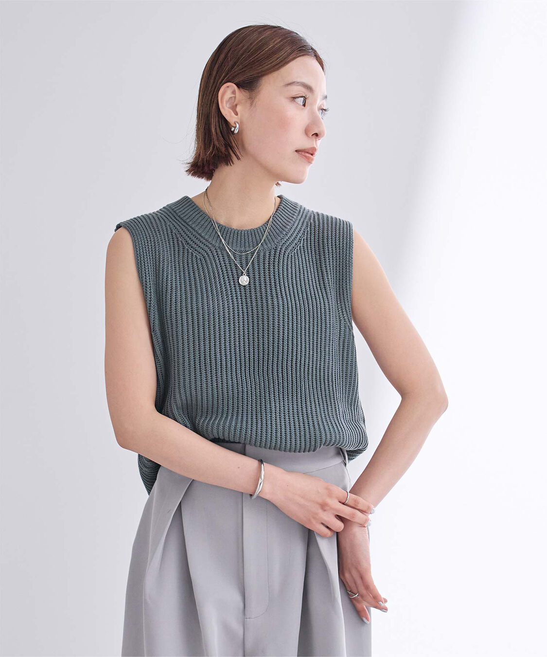 ur's「ローゲージニットベスト」|ニット・セーター|