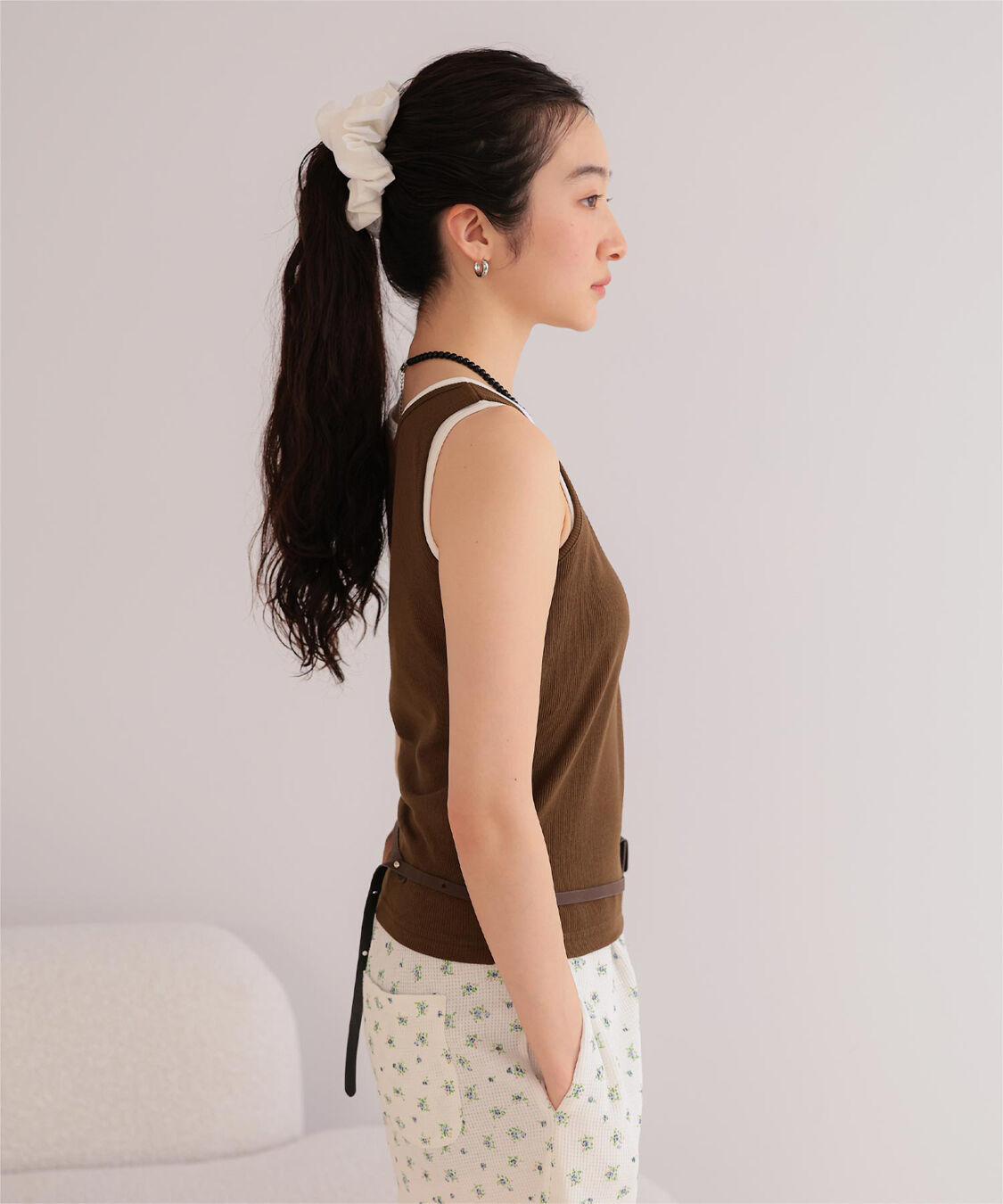 miette「カップ付きレイヤード風タンクトップ」|タンクトップ|