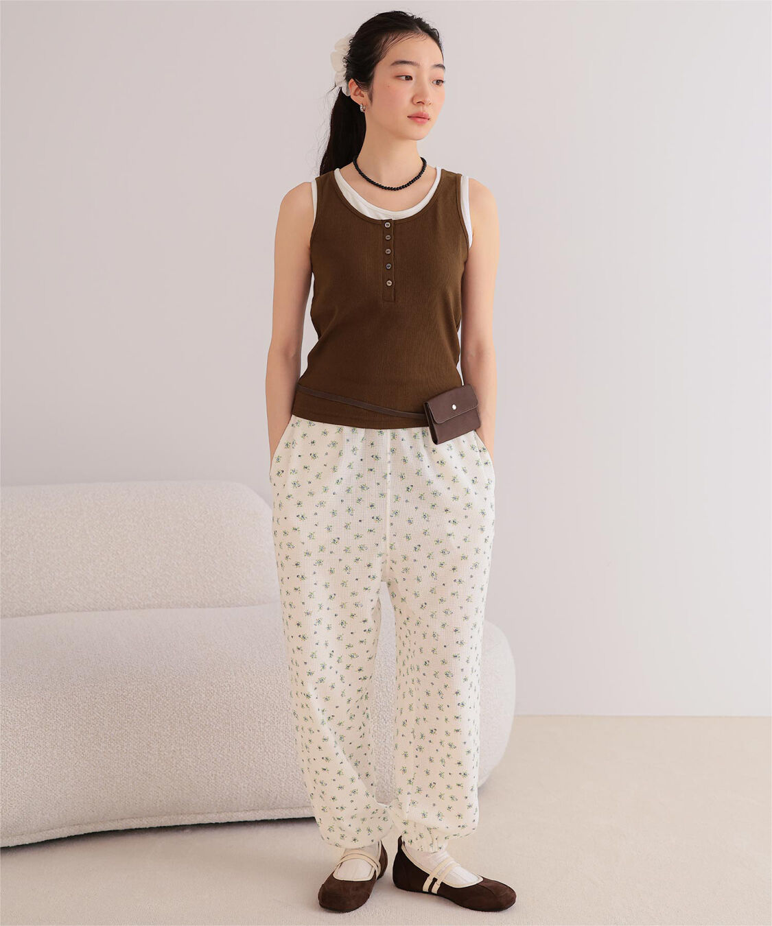 miette「カップ付きレイヤード風タンクトップ」|タンクトップ|