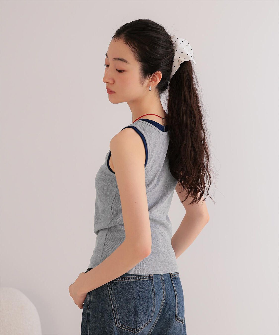 miette「カップ付きレイヤード風タンクトップ」|タンクトップ|