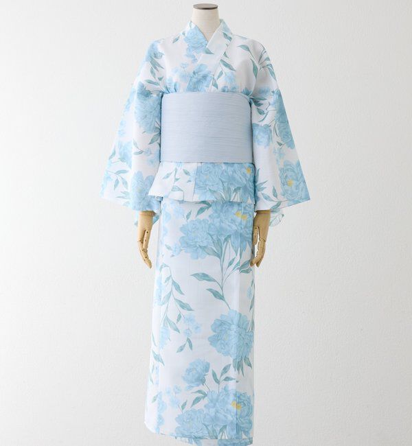  「【接触冷感/吸水速乾】浴衣≪一人で着られる/二部式浴衣(スカートタイプ)≫」|その他|ブルー系その他