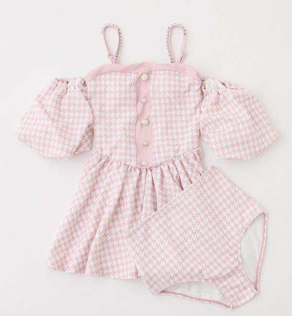  「swimwear/オフショルミニワンピース（2点セット)」|その他|