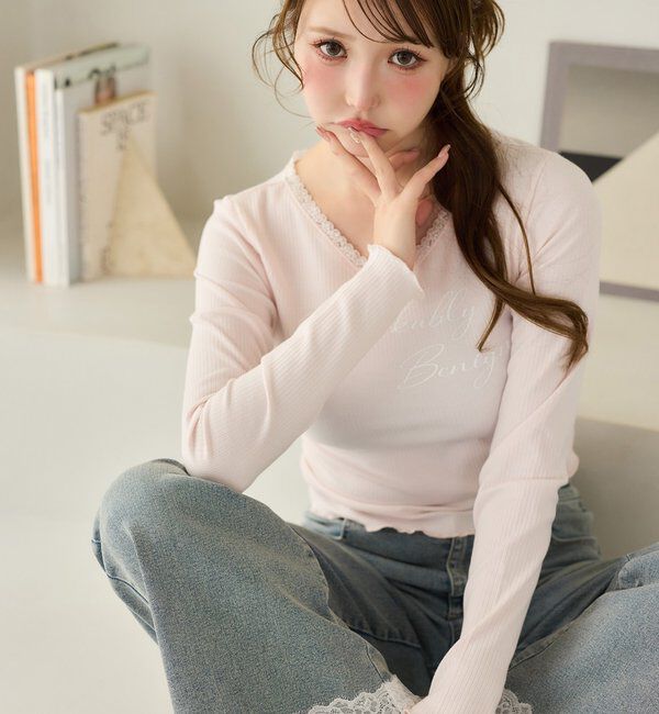  「【ウエスト調整可】レースポケットワイドデニム/SMサイズ展開あり」|その他|