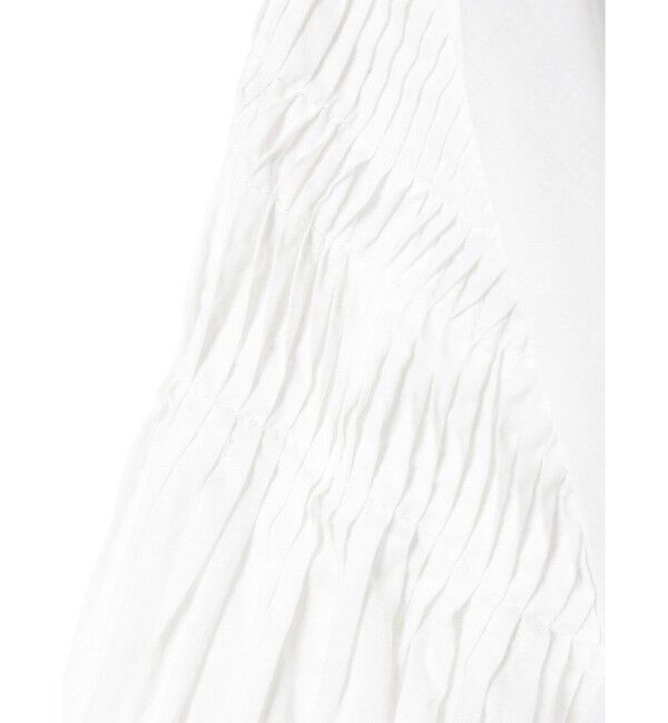 mizuiro ind「mizuiro ind ピンタックパフスリーブシャツ」|シャツ・ブラウス|