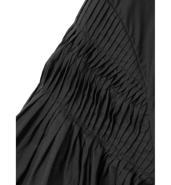 mizuiro ind「mizuiro ind ピンタックパフスリーブシャツ」|シャツ・ブラウス|