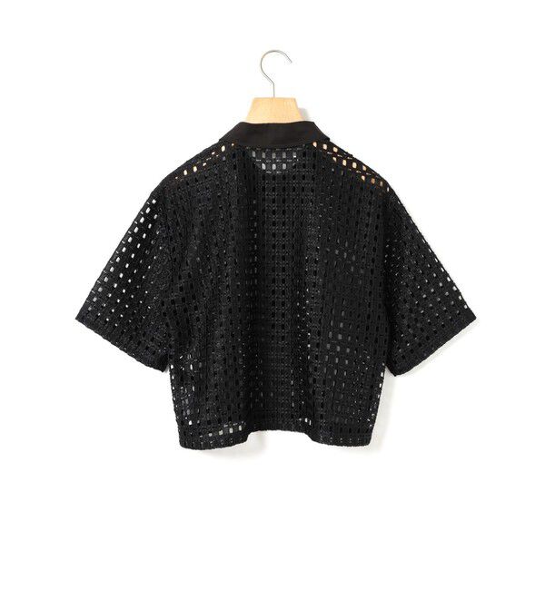 MARMARMAR「MARMARMAR メッシュレースボックスシャツ」|シャツ・ブラウス|