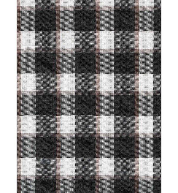 MidiUmi「MidiUmi シアサッカーチェックシャツ」|シャツ・ブラウス|