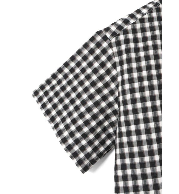 MidiUmi「MidiUmi シアサッカーチェックシャツ」|シャツ・ブラウス|