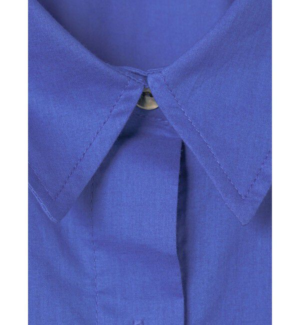 mizuiro ind「mizuiro ind ハーフスリーブフレアシャツワンピース」|ワンピース|