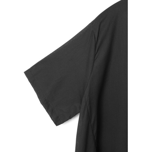 mizuiro ind「mizuiro ind ハーフスリーブフレアシャツワンピース」|ワンピース|