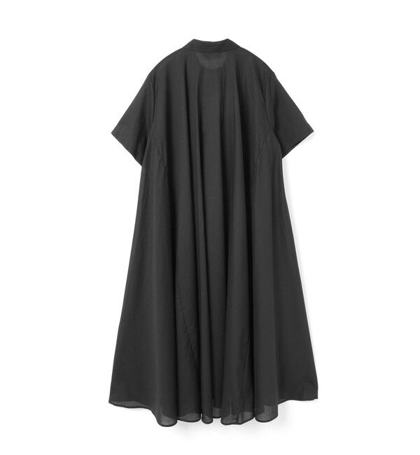 mizuiro ind「mizuiro ind ハーフスリーブフレアシャツワンピース」|ワンピース|