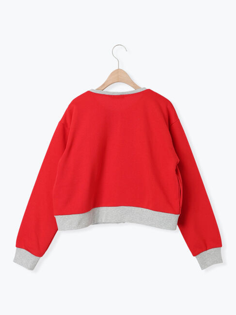 Samansa Mos2「◎配色スウェットカーディガン」|カーディガン|