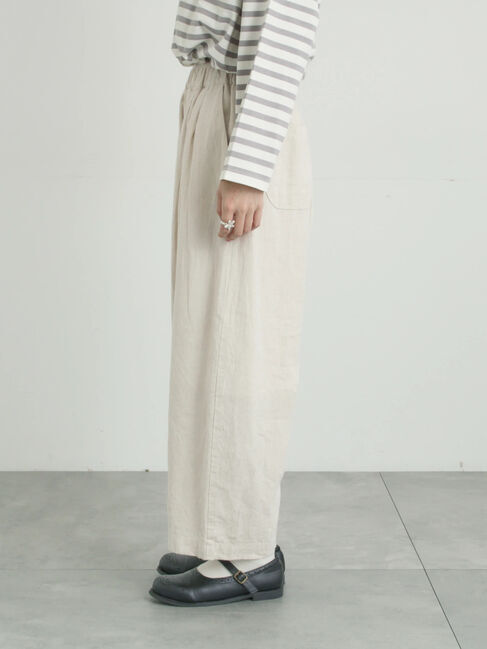 Samansa Mos2「【Cross&times;Linen】ふんわりパンツ」|その他|