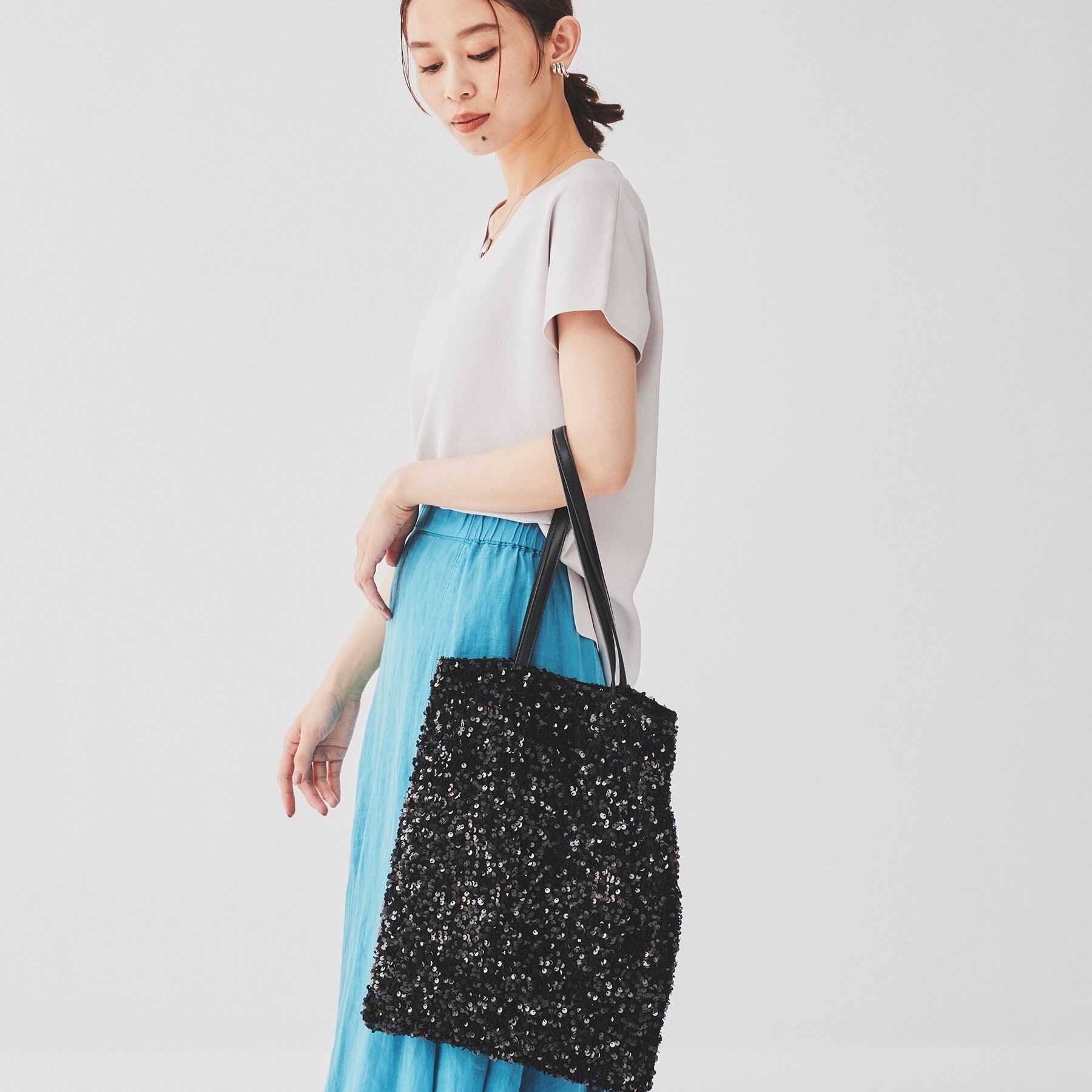 UNTITLED「【柔らか／A4サイズ対応】スパンコールトート」|トートバッグ|