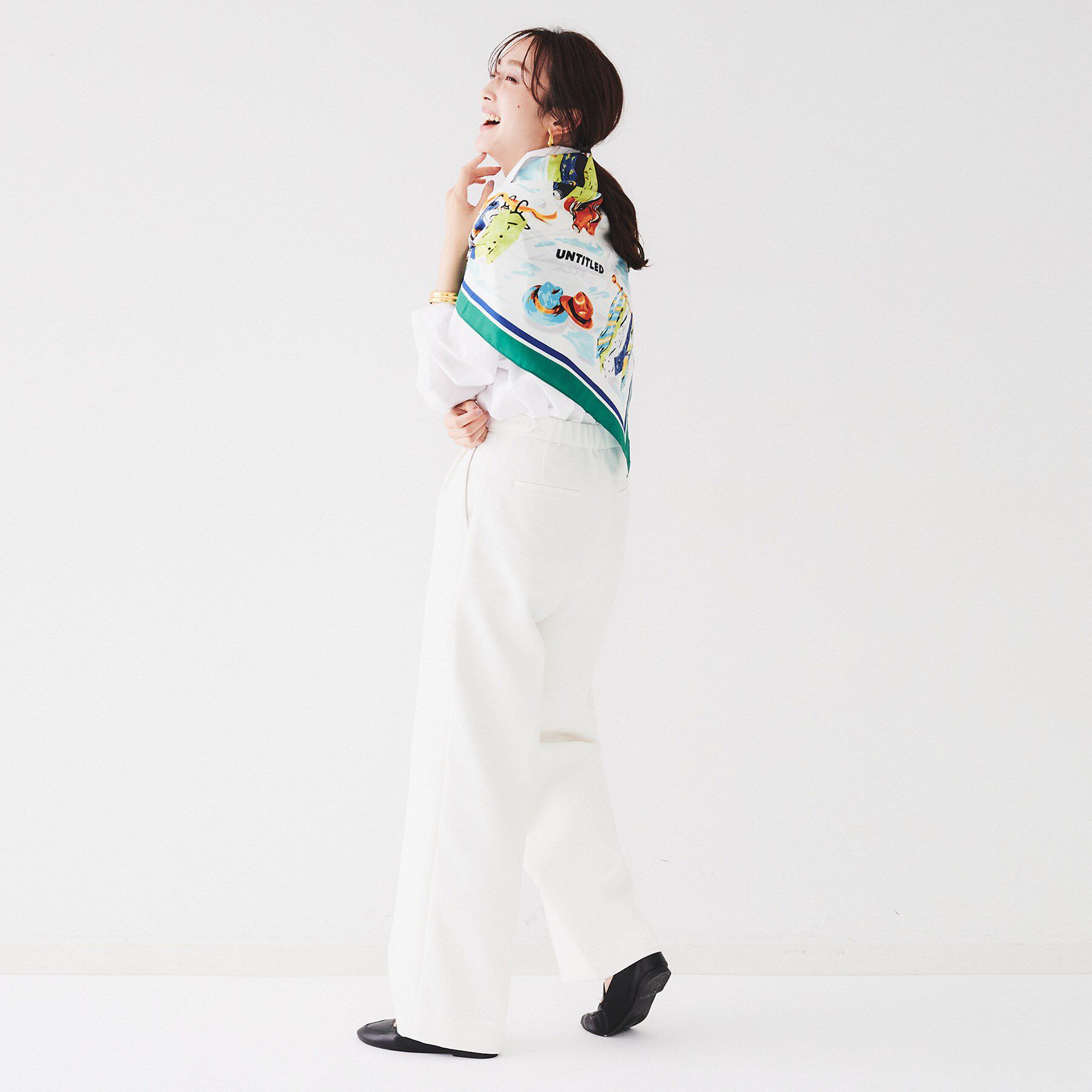 UNTITLED「【古畑星夏さん着用】トルソープリントスカーフ」|ストール|