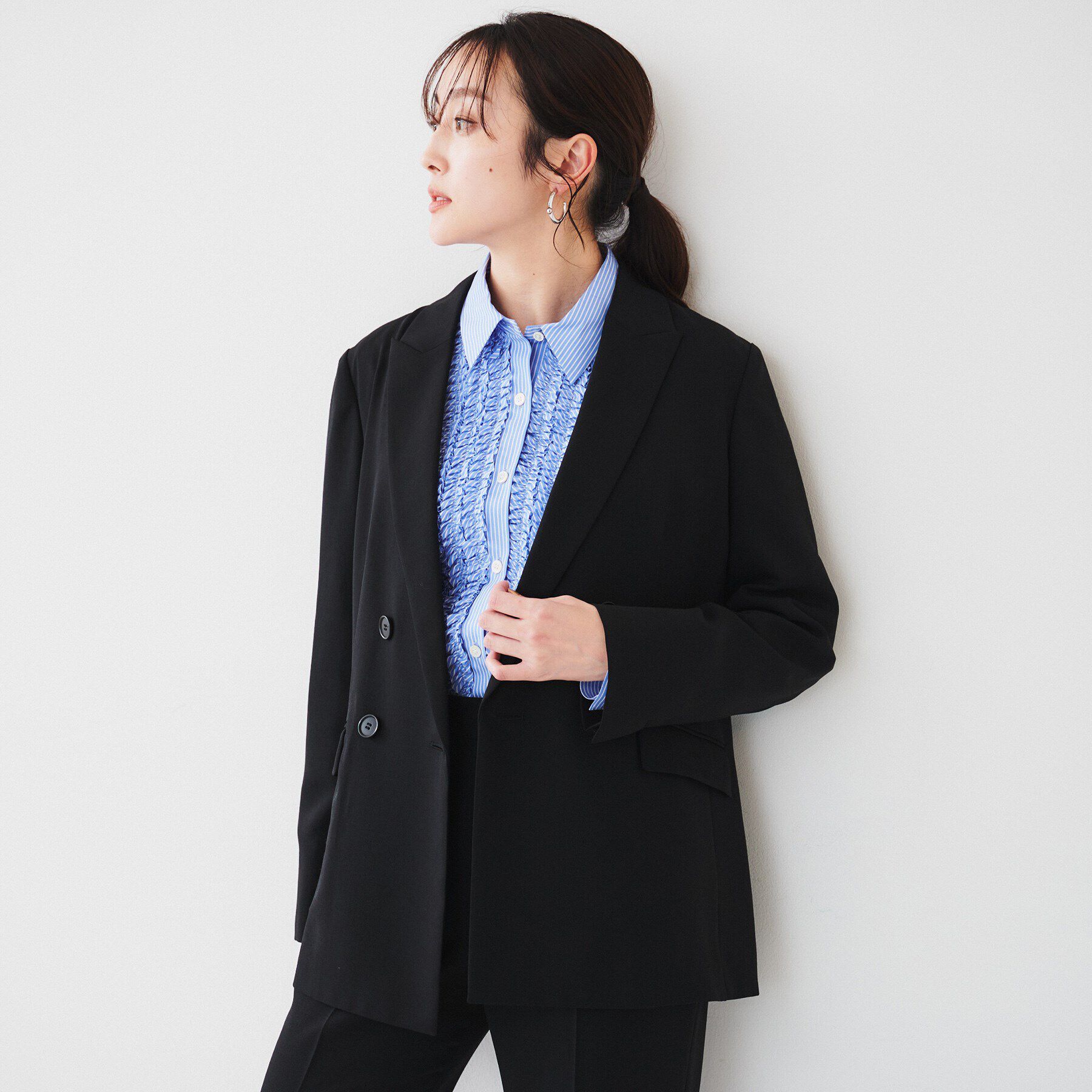 UNTITLED「【セットアップ可能】ライトウェイト ダブルブレストジャケット」|テーラードジャケット|