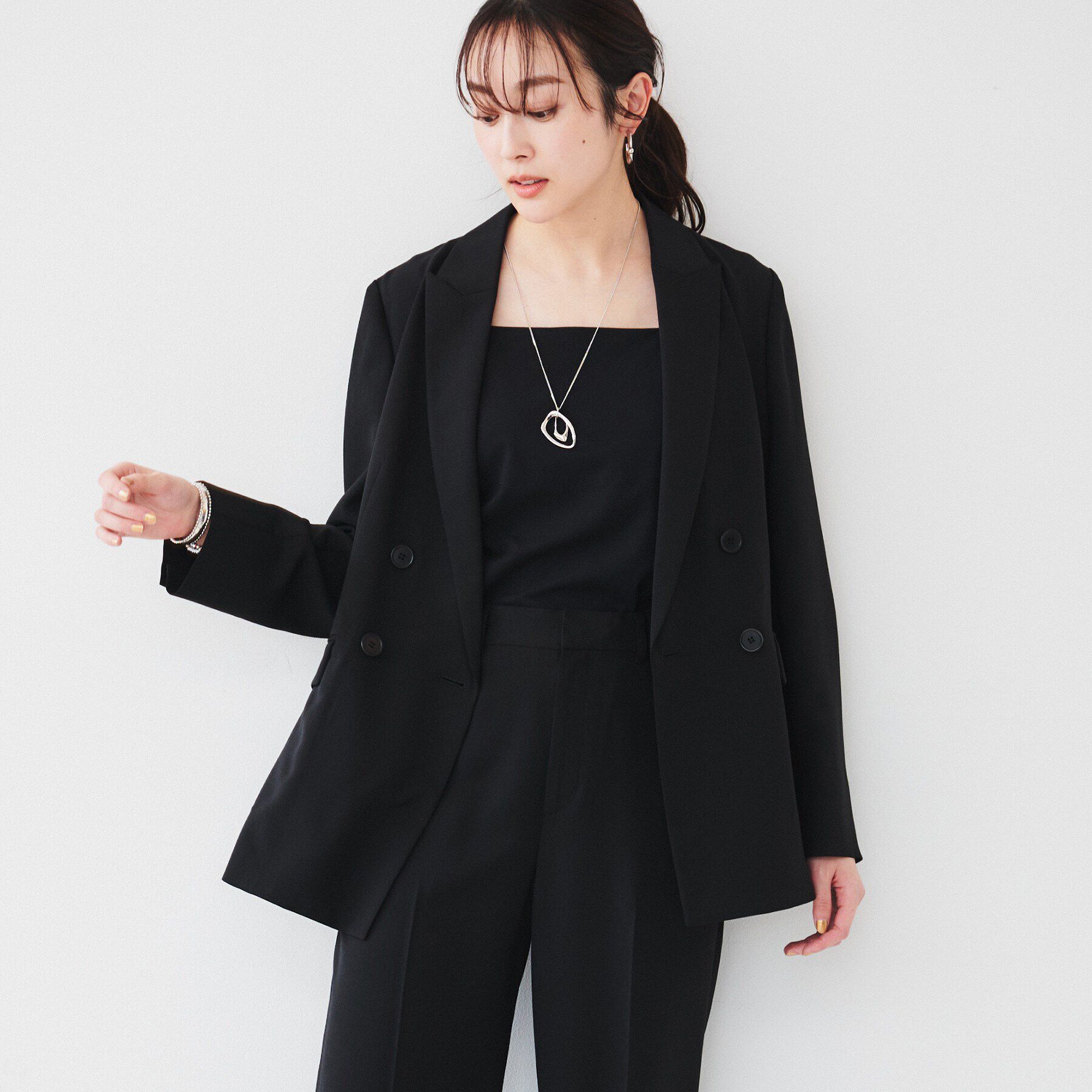 UNTITLED「【セットアップ可能】ライトウェイト ダブルブレストジャケット」|テーラードジャケット|