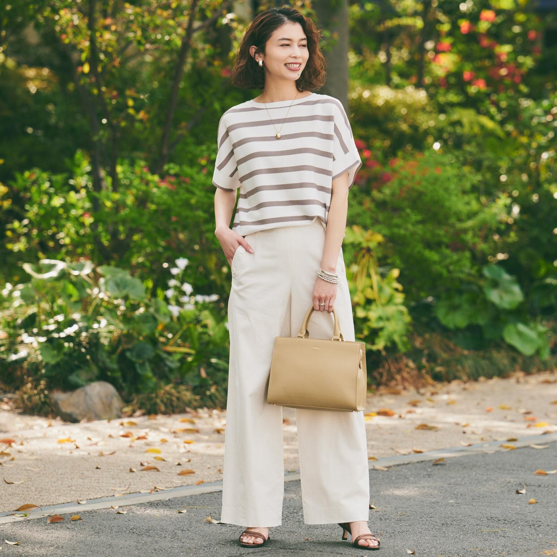 UNTITLED「【12色展開/体型カバー/2way】バウンドスリーブニット」|ニット・セーター|