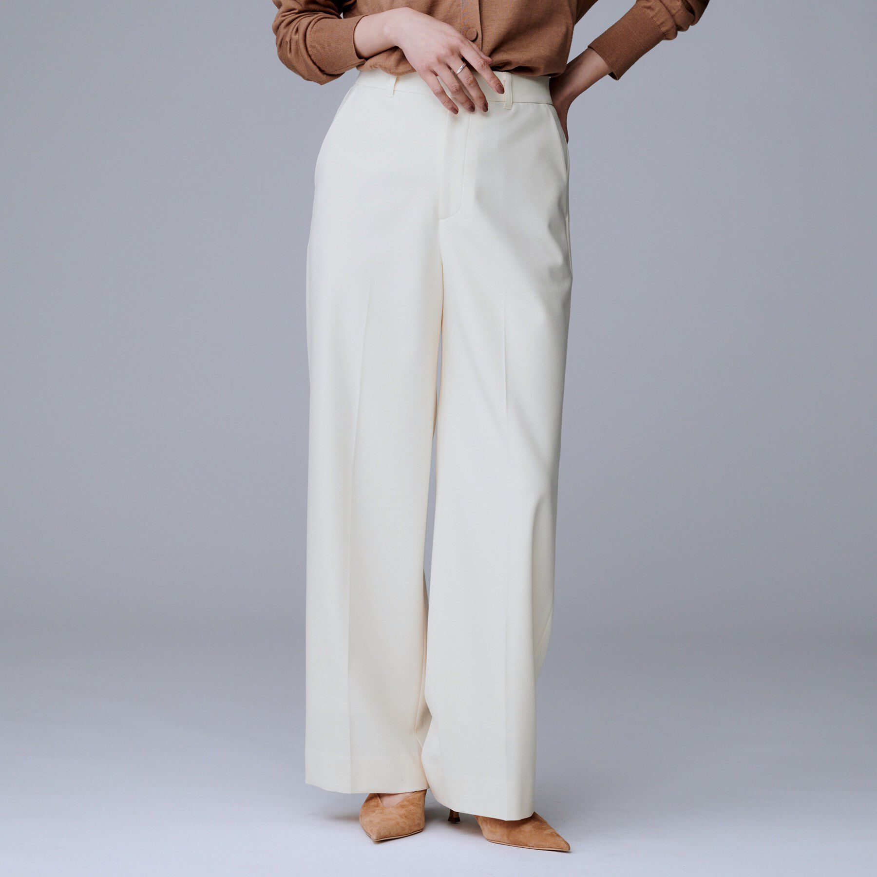 UNTITLED「【あったか素材/ストレッチ性】裏起毛ワイドパンツ」|その他|