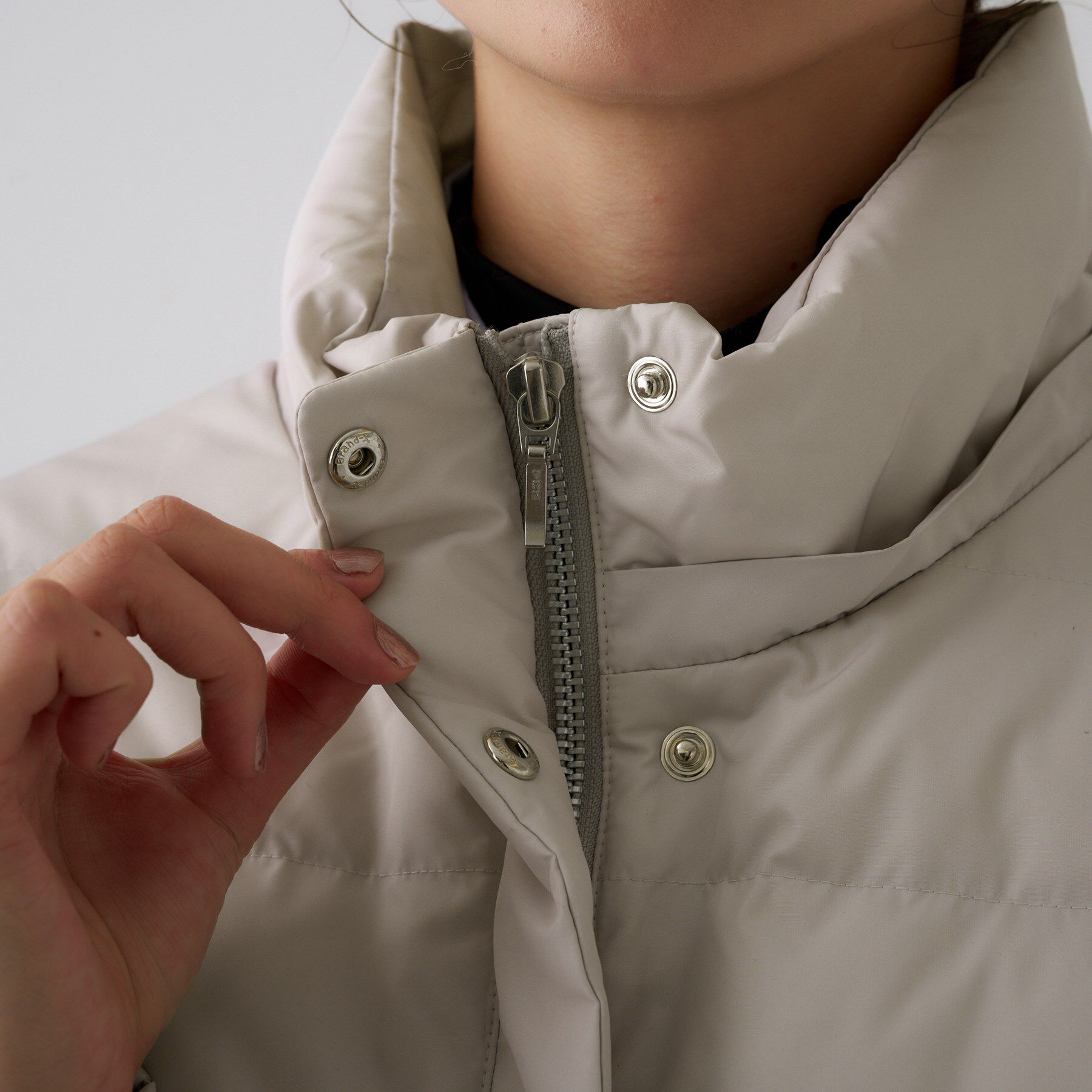 UNTITLED「【はっ水機能/フード取り外し可】ミディダウンコート」|ダウン|