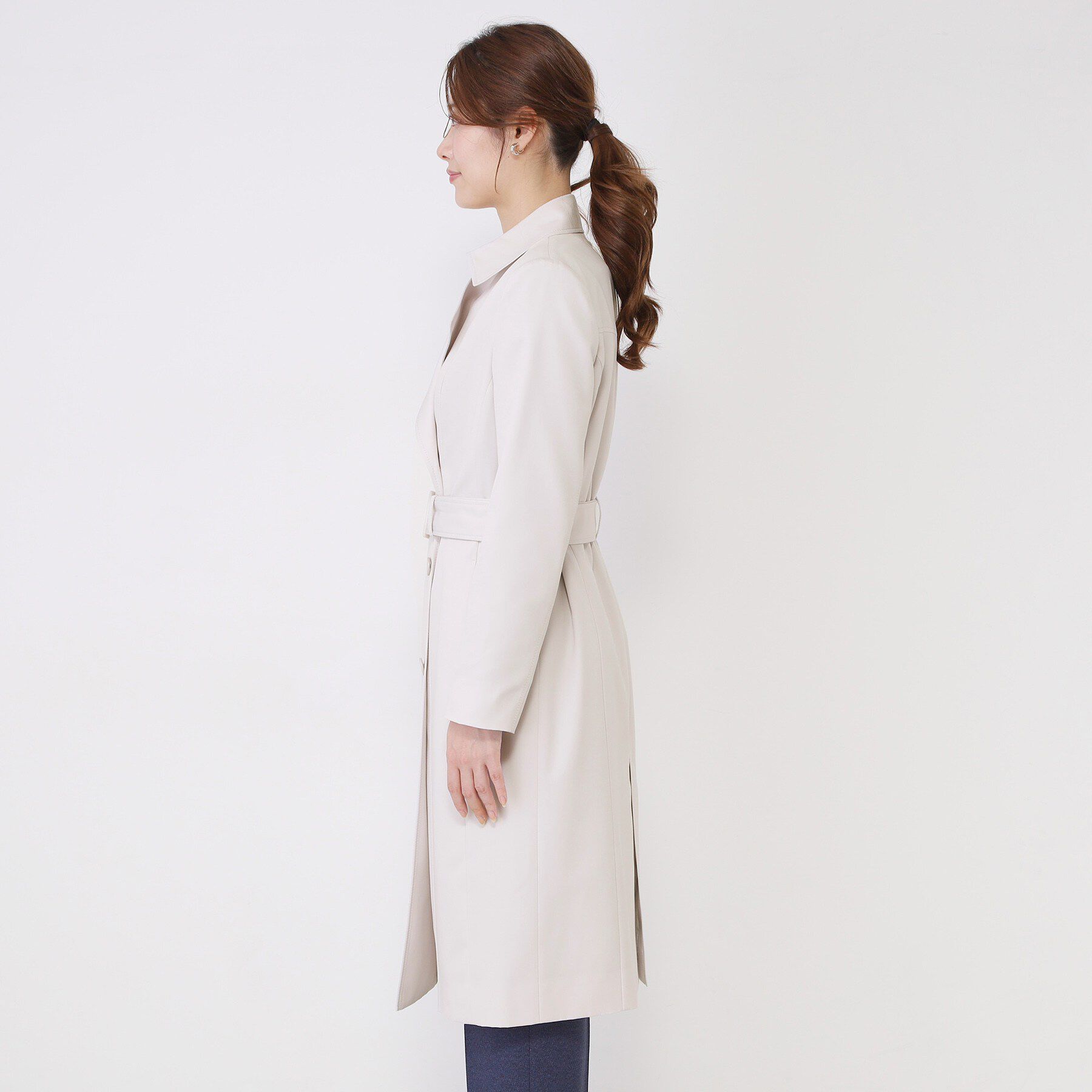 COUP DE CHANCE「【撥水／細見えシルエット】きれいめトレンチコート」|トレンチコート|