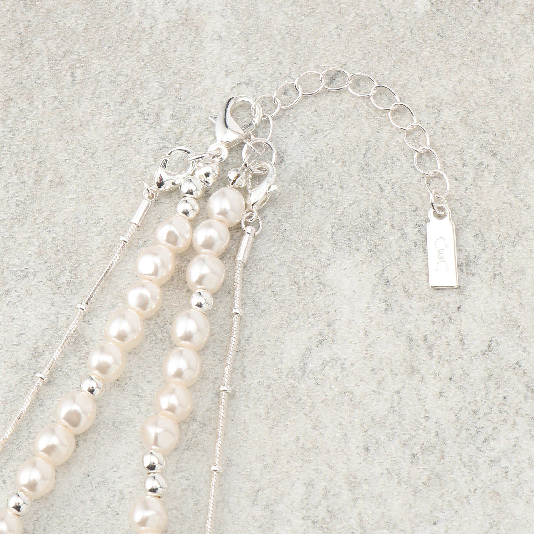 COUP DE CHANCE「ニュアンスフェイクパールレイヤード／2連ネックレス／取り外し可能」|ネックレス|