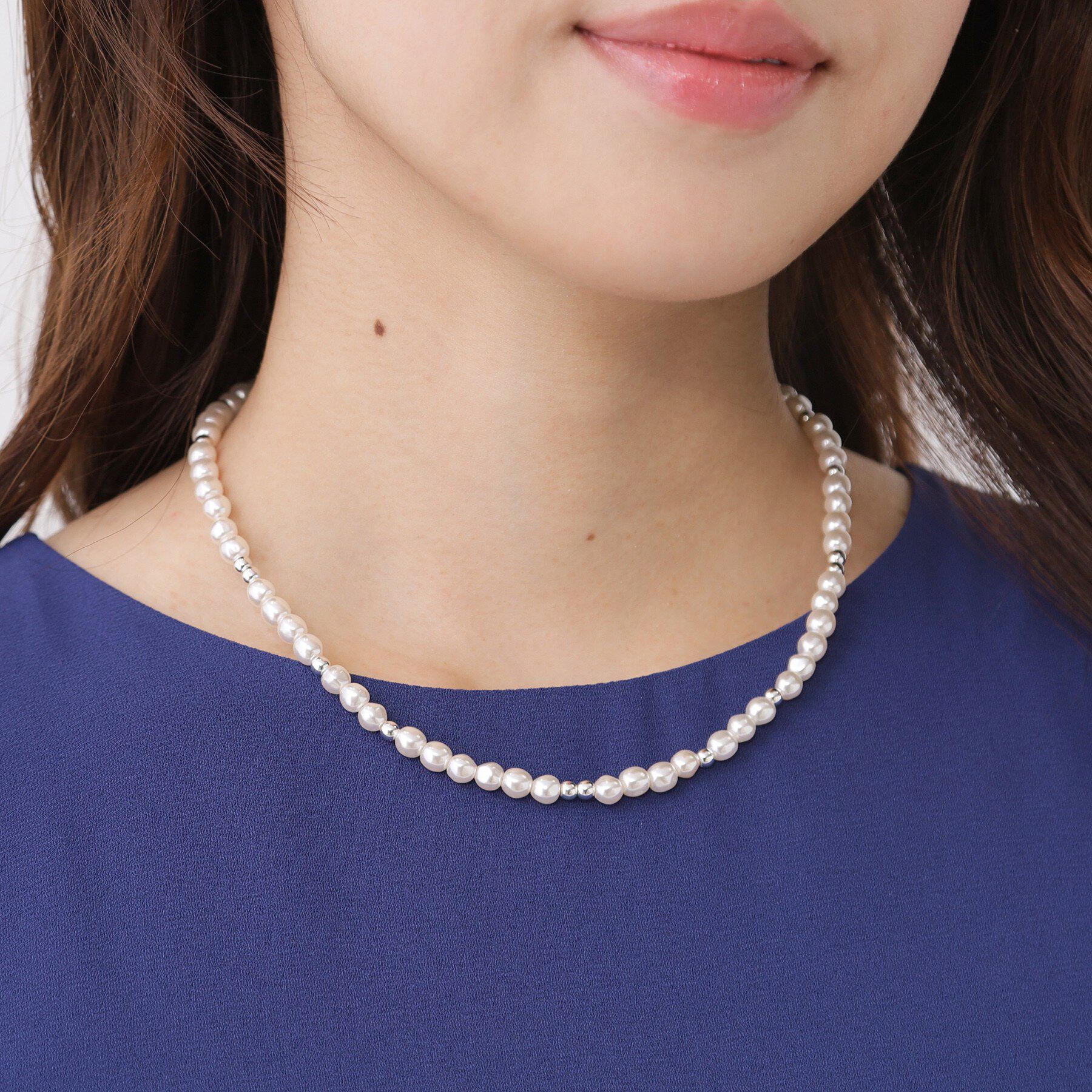 COUP DE CHANCE「ニュアンスフェイクパールレイヤード／2連ネックレス／取り外し可能」|ネックレス|