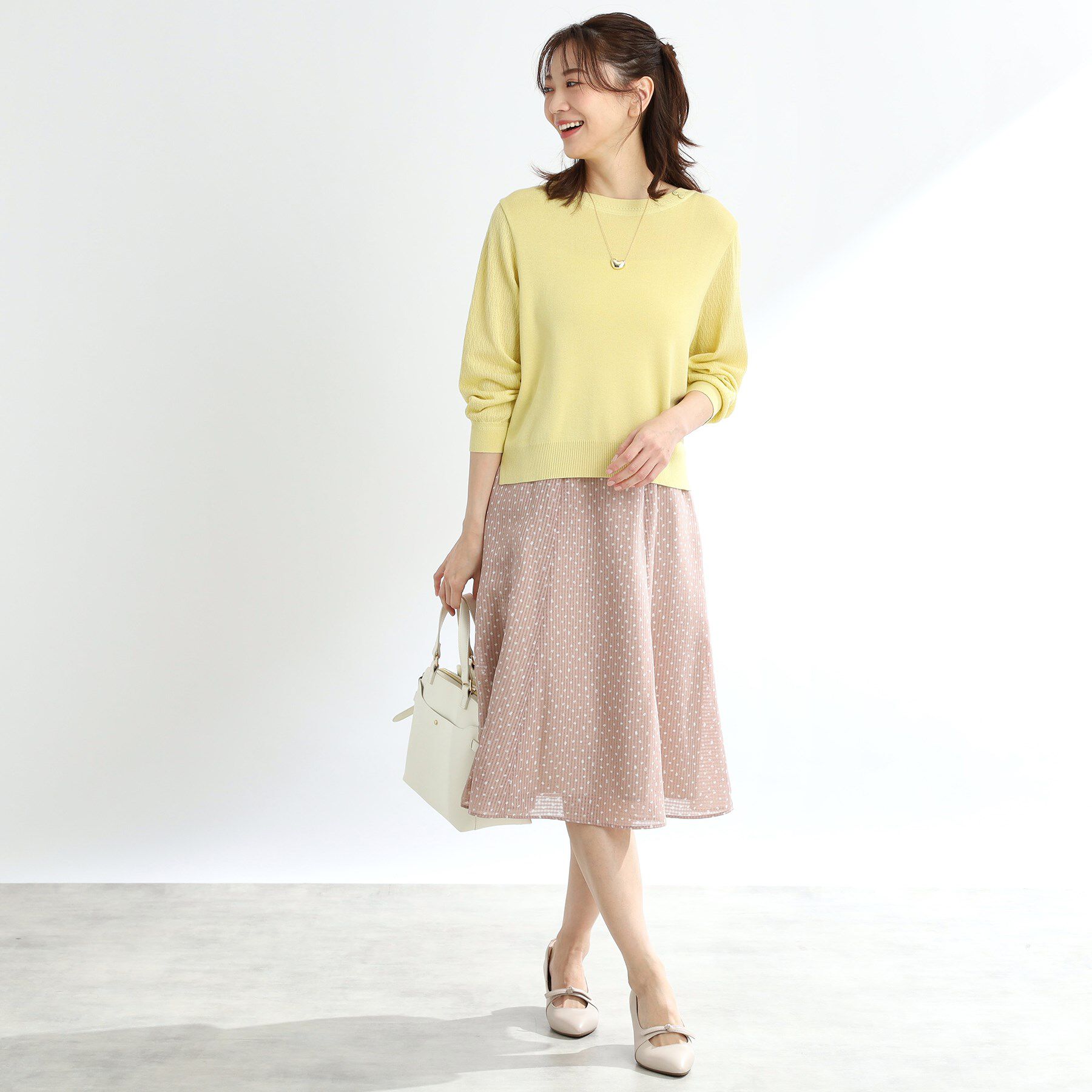 Reflect「【WEB先行カラーあり／洗える】パフスリーブニット」|ニット・セーター|