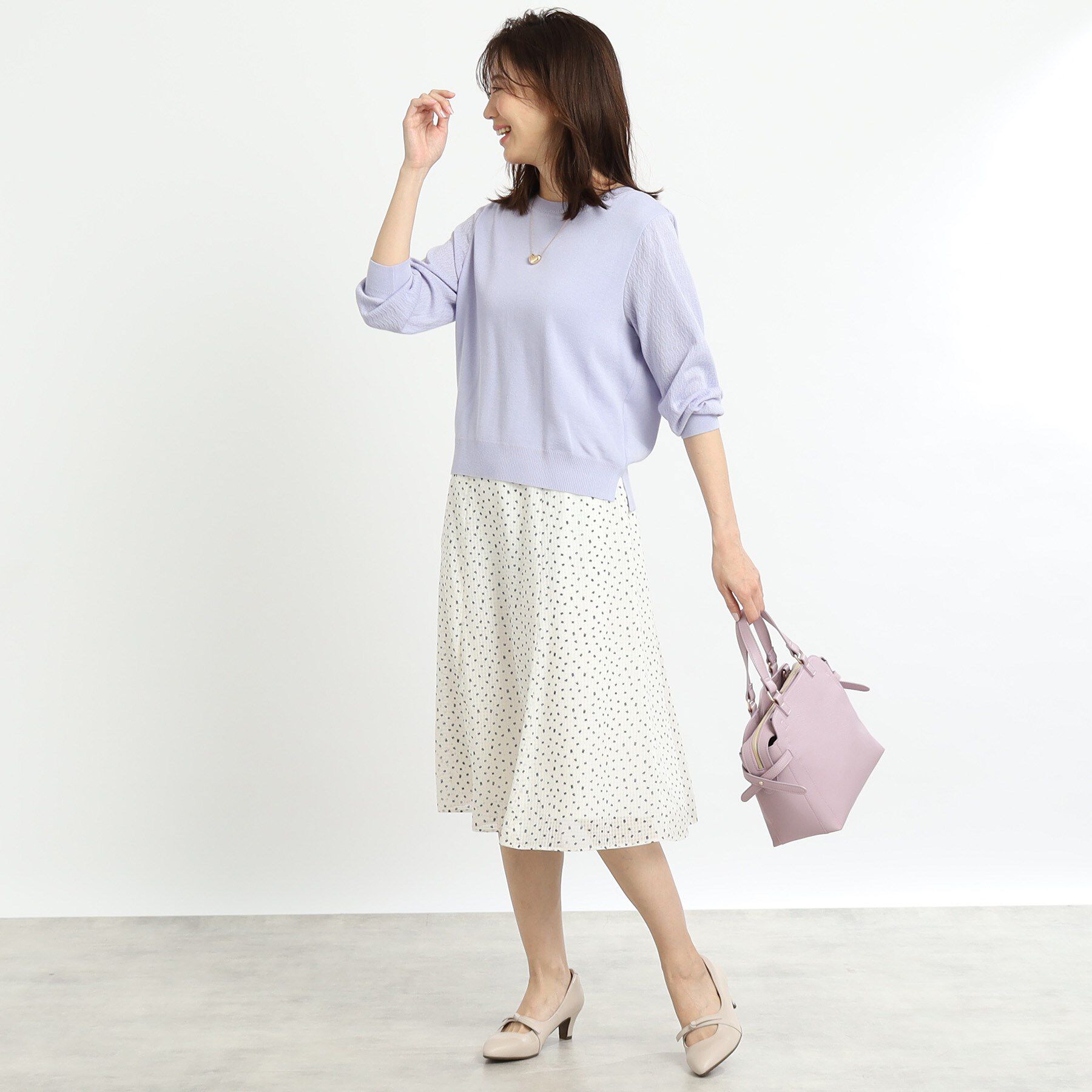 Reflect「【WEB先行カラーあり／洗える】パフスリーブニット」|ニット・セーター|