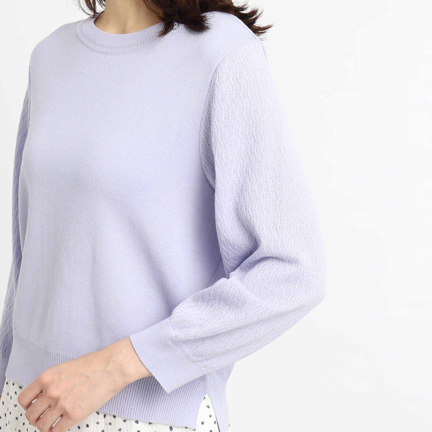 Reflect「【WEB先行カラーあり／洗える】パフスリーブニット」|ニット・セーター|