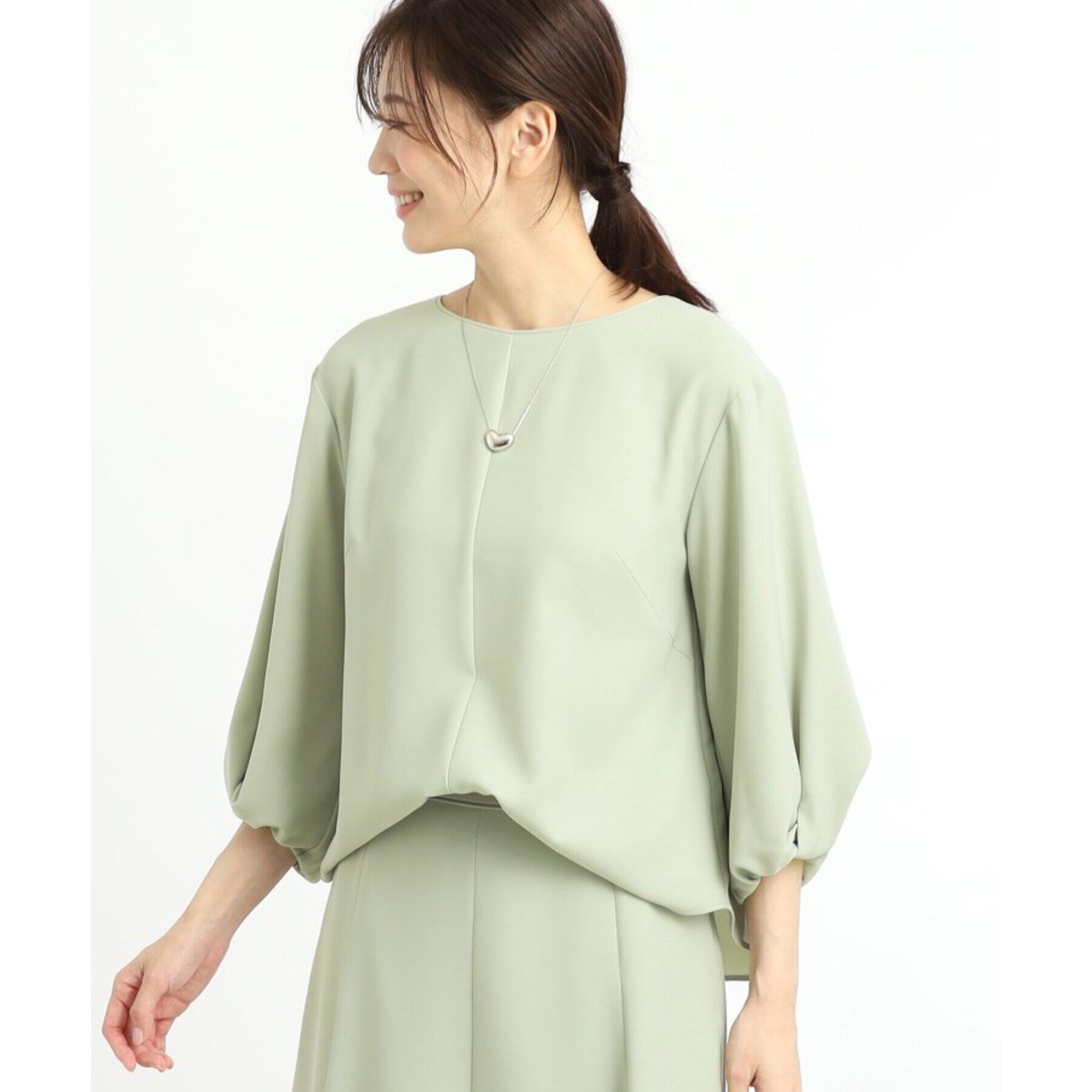 Reflect「【セットアップ可能】バックサテンブラウス」|シャツ・ブラウス|