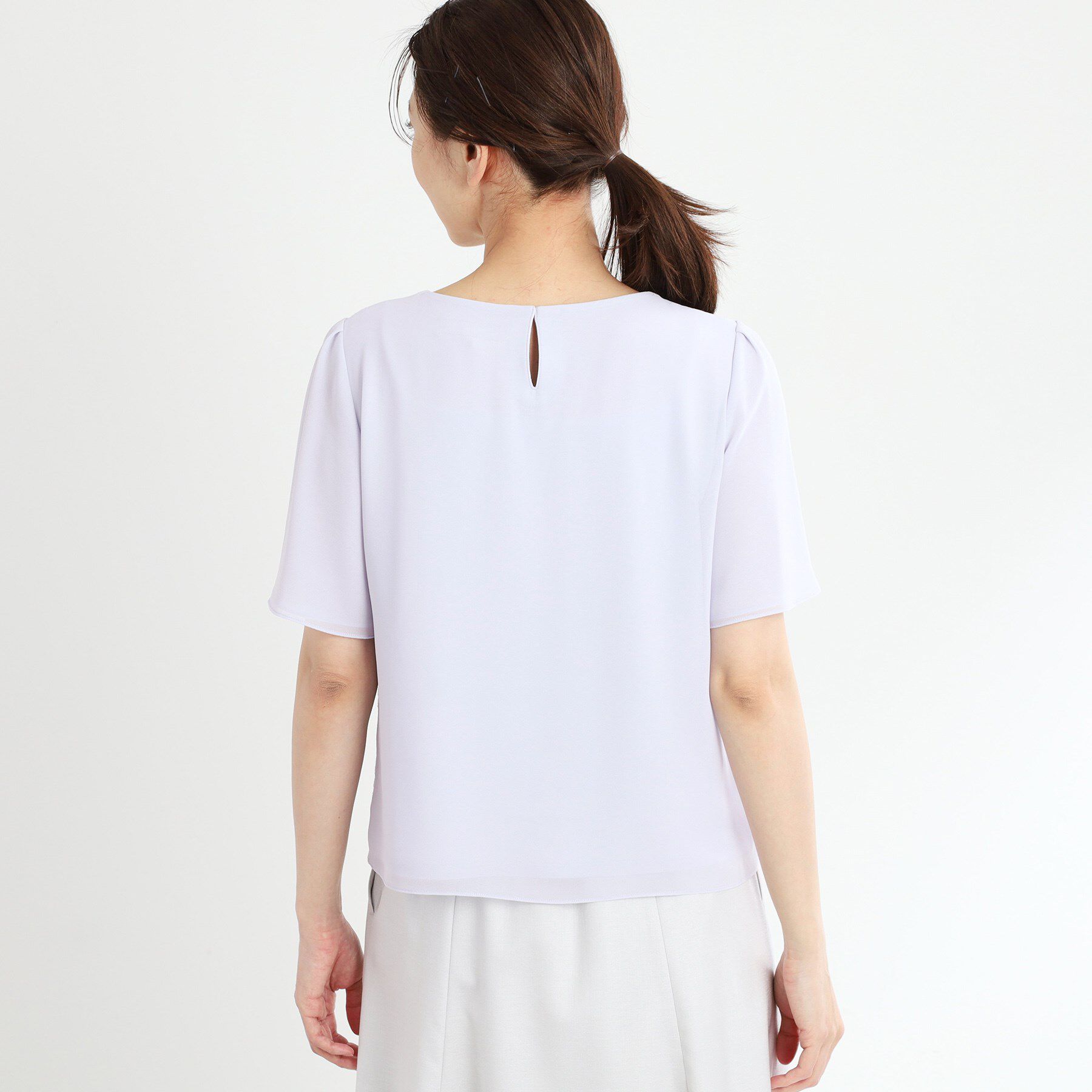 Reflect「【夏SALE／手洗い可】幾何柄レースブラウス」|シャツ・ブラウス|