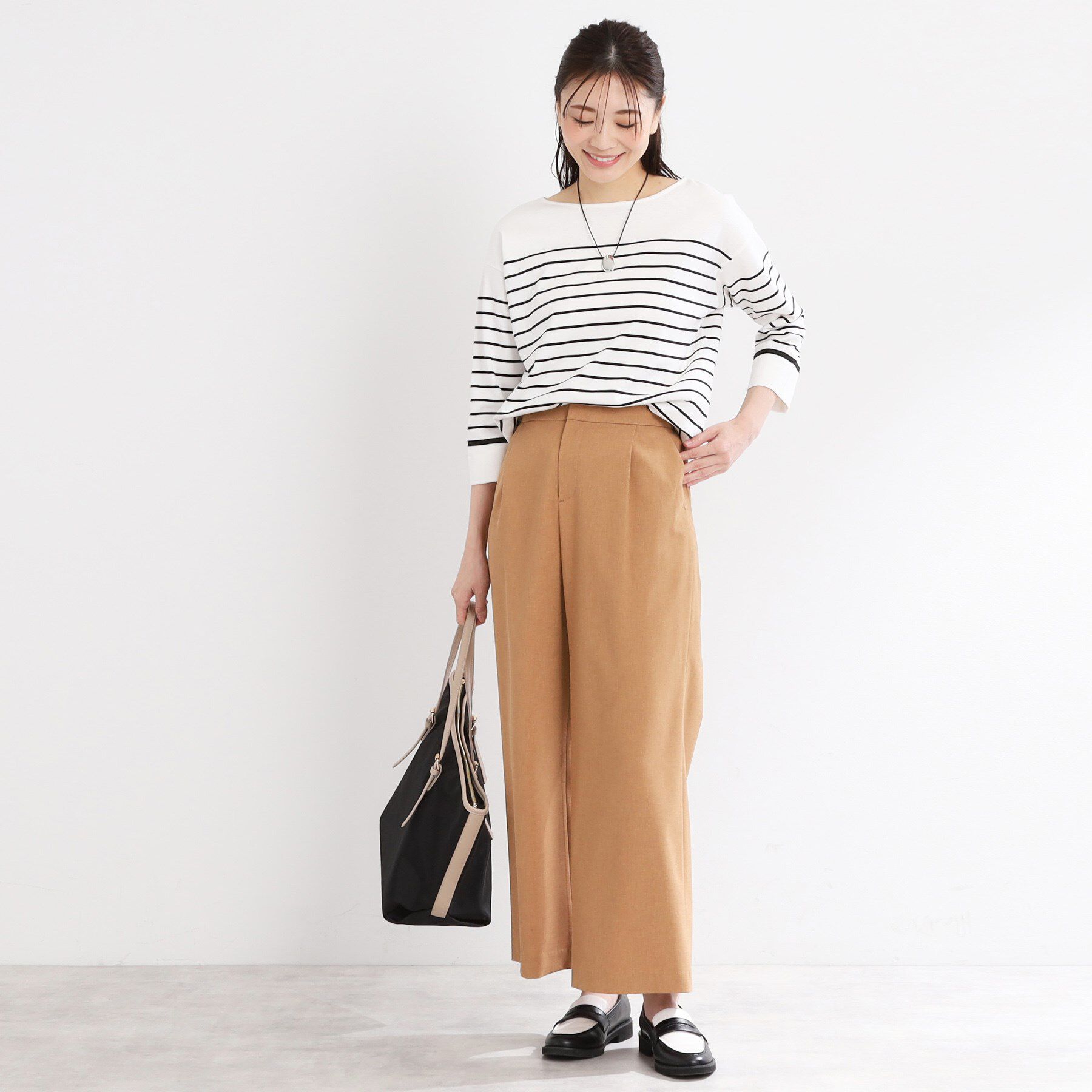 Reflect「【洗える】パネルボーダープルオーバー」|Tシャツ・カットソー|