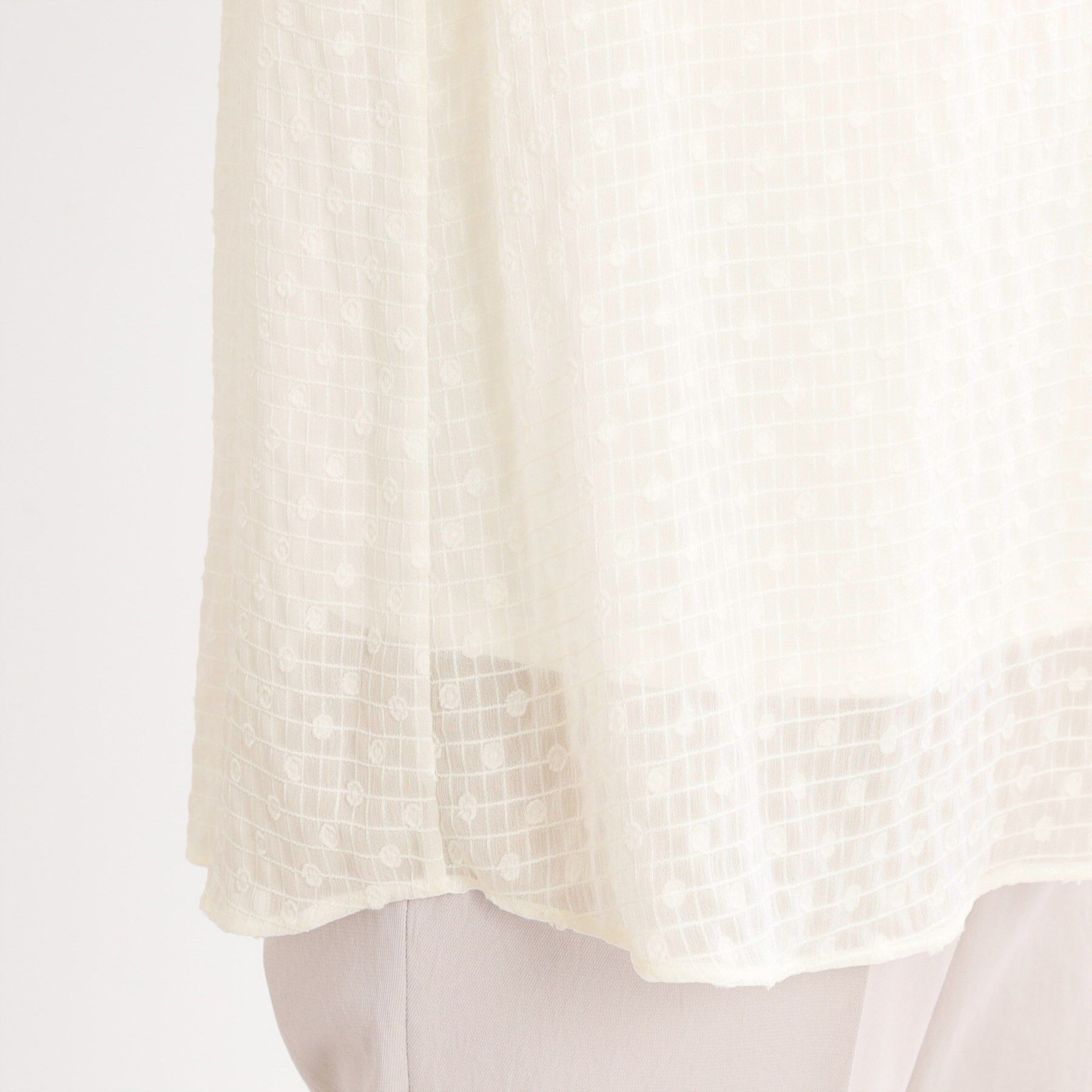 Reflect「【手洗い可】ロングシルエットブラウス」|シャツ・ブラウス|