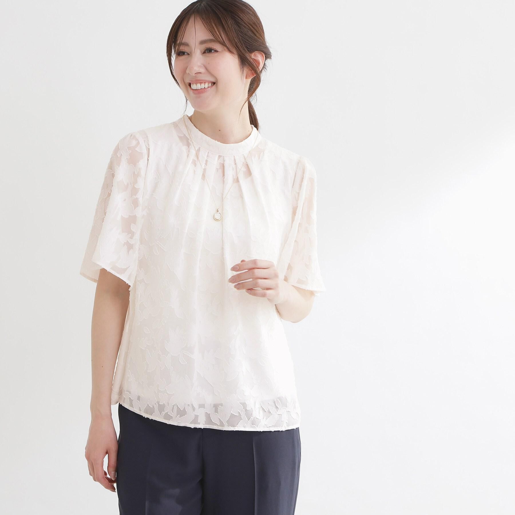 Reflect「【選べる2柄／セットアップ可】プチスタンドカラーブラウス」|その他|